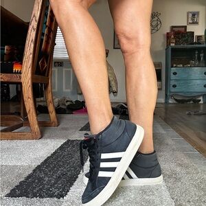 Adidas Women's Dark Gray High-Top Sneakers